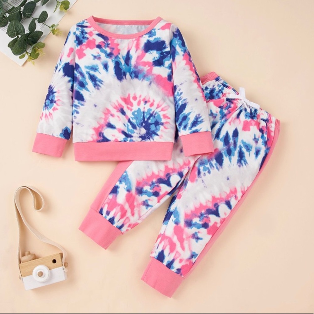 Toddler 2-piece Girls Tie Dye Set - Picture 2 of 5